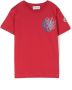 Moncler Enfant T-shirt met bloe print Rood - Thumbnail 1