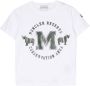 Moncler Enfant T-shirt met grafische print Wit - Thumbnail 1