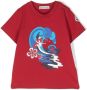 Moncler Enfant T-shirt met print Rood - Thumbnail 1