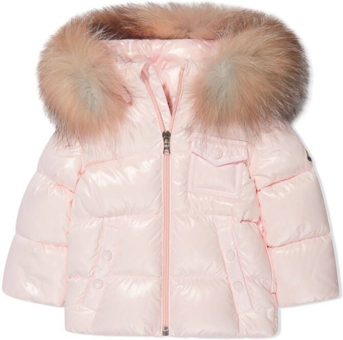 Moncler Enfant Gewatteerd jack Roze