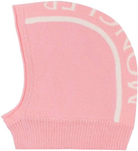 Moncler Enfant Intarsia bivakmuts Roze