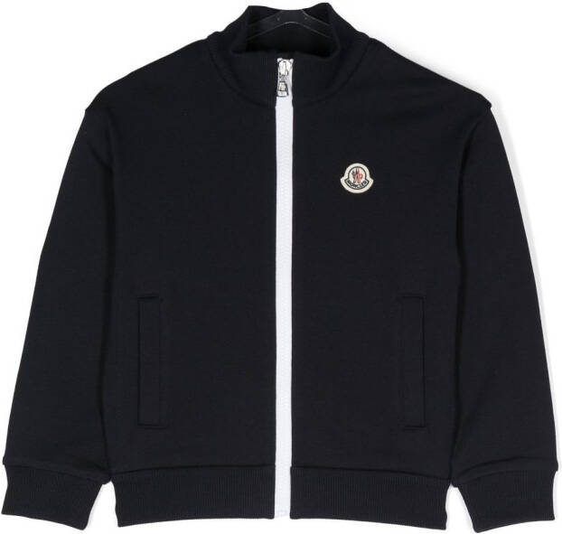 Moncler Enfant Jack met borduurwerk Blauw