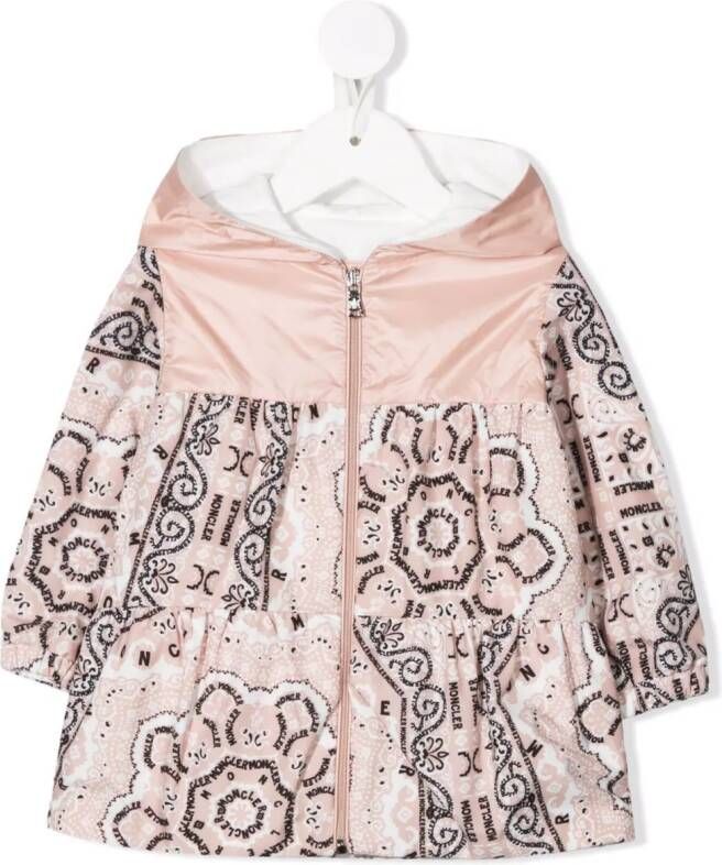 Moncler Enfant Jack met capuchon Roze