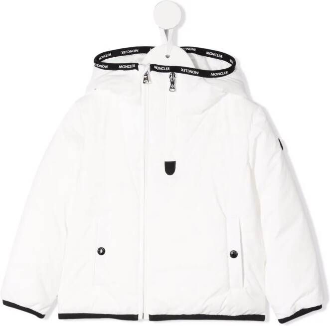 Moncler Enfant Jack met capuchon Wit