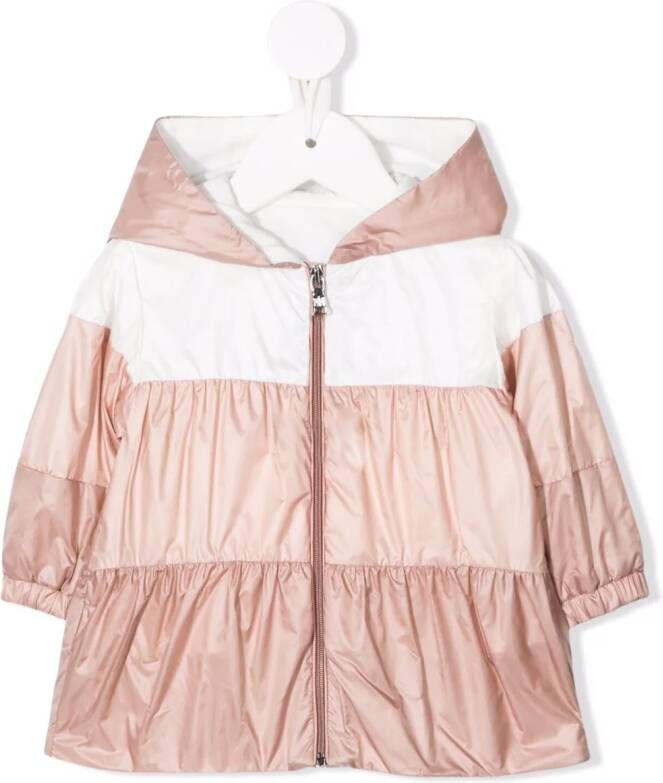 Moncler Enfant Jack met colourblocking Roze