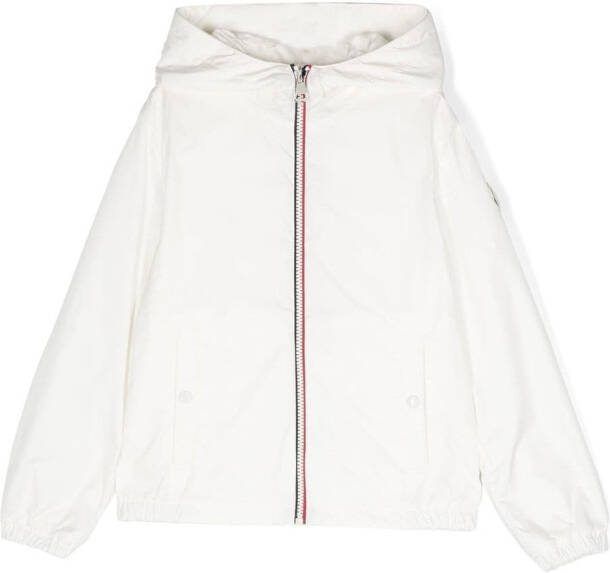 Moncler Enfant Jack met contrasterende afwerking Wit
