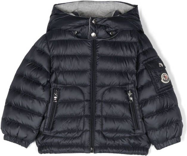 Moncler Enfant Jack met logopatch Blauw