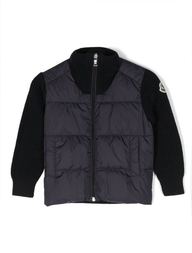 Moncler Enfant Jack met logopatch Blauw