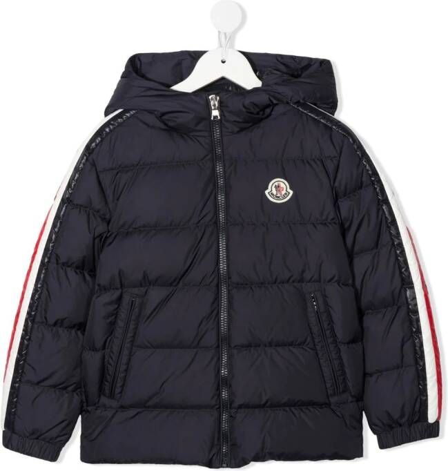 Moncler Enfant Jack met logopatch Blauw