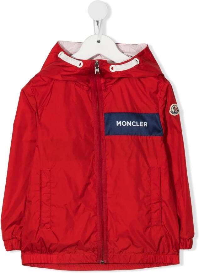 Moncler Enfant Jack met logopatch Rood