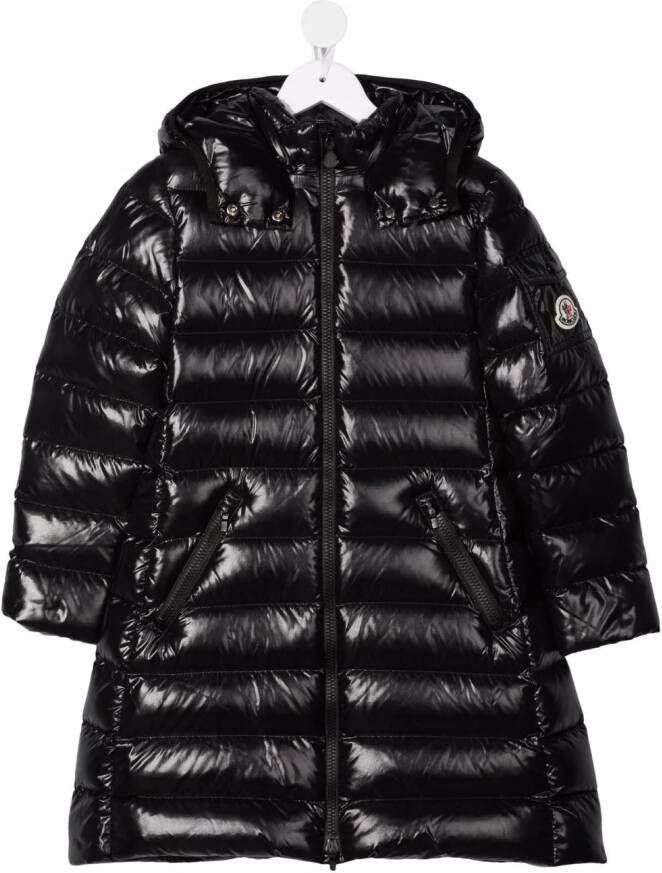 Moncler Enfant Jack met logopatch Zwart