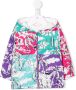 Moncler Enfant Jack met palmboomprint Roze - Thumbnail 1
