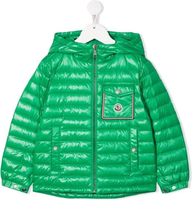 Moncler Enfant Jack met rits Groen