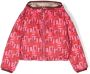 Moncler Enfant Jas met capuchon Roze - Thumbnail 1