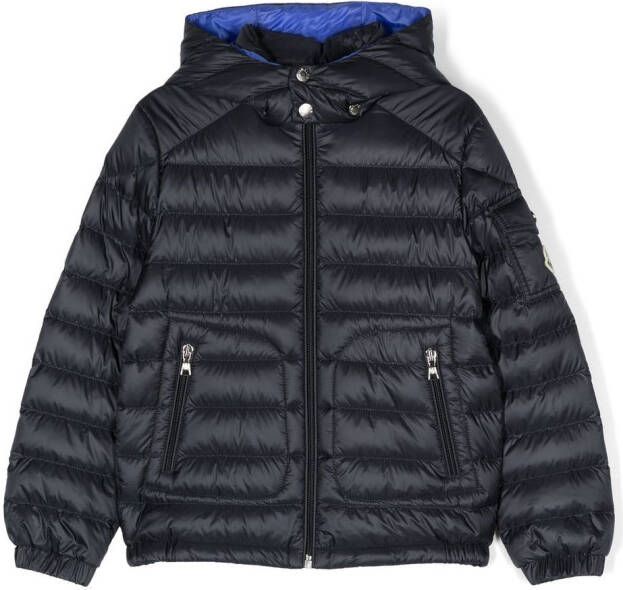 Moncler Enfant Jack met capuchon Blauw