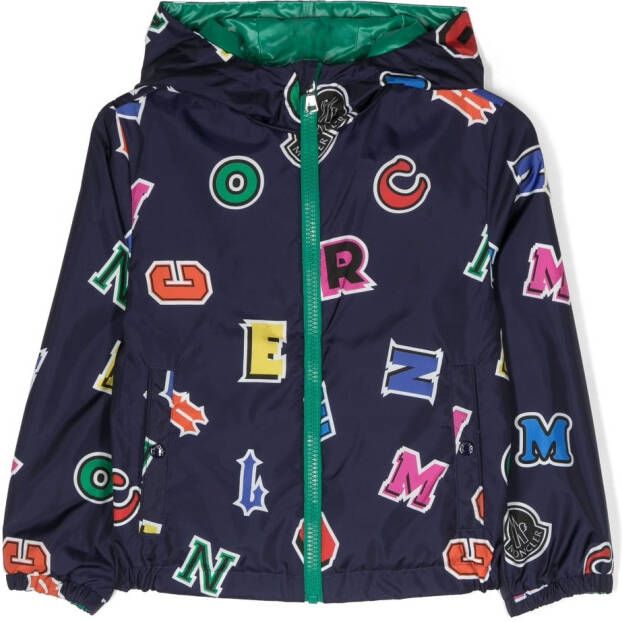 Moncler Enfant Gewatteerd jack Blauw