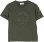 Moncler Enfant T-shirt met logo-reliëf Groen - Thumbnail 1
