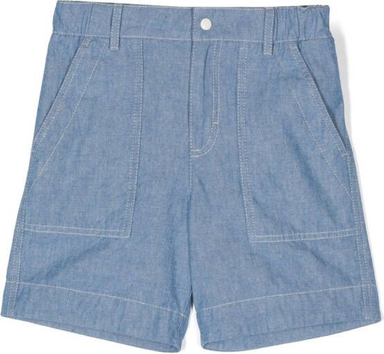 Moncler Enfant Katoenen shorts Blauw