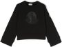 Moncler Enfant Sweater met logopatch Zwart - Thumbnail 1