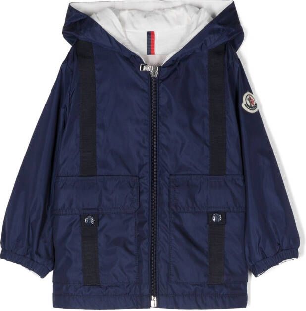 Moncler Enfant Jack met logopatch Blauw