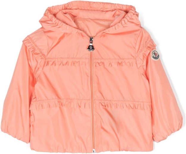 Moncler Enfant Jack met logopatch Oranje
