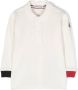 Moncler Enfant Poloshirt met logopatch Beige - Thumbnail 1