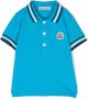 Moncler Enfant Poloshirt met logopatch Blauw - Thumbnail 1
