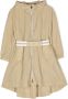 Moncler Enfant Regenjas met logoprint Beige - Thumbnail 1