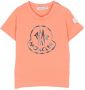 Moncler Enfant T-shirt met logoprint Oranje - Thumbnail 1
