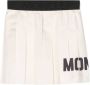 Moncler Enfant Plooirok met logoprint Beige - Thumbnail 1