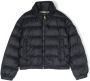 Moncler Enfant Donsjack met logoprint Blauw - Thumbnail 1