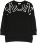 Moncler Enfant Sweaterjurk met logoprint Zwart - Thumbnail 1