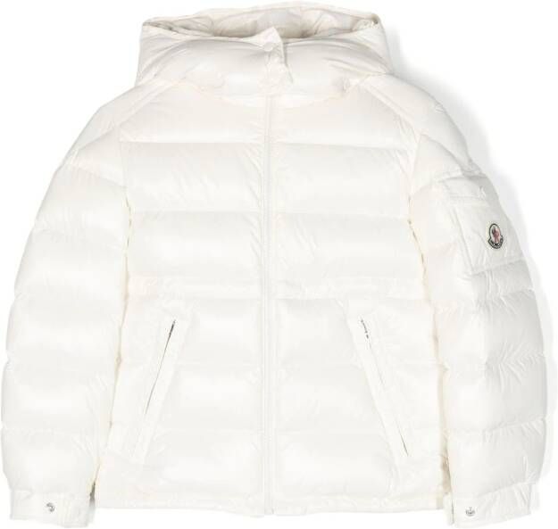Moncler Enfant Gewatteerd donsjack Wit