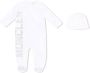 Moncler Enfant Pyjama met logoprint kinderen katoenkatoen 1 3 Wit - Thumbnail 1
