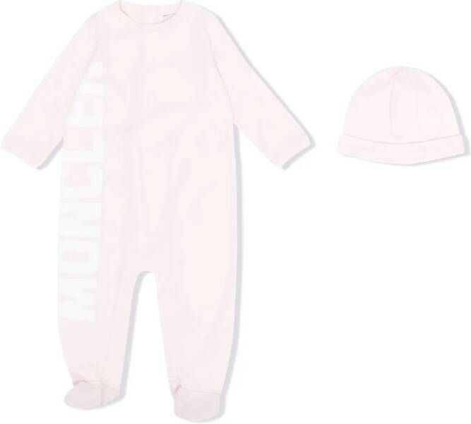 Moncler Enfant Set babypakjes met logo Roze
