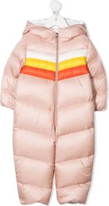 Moncler Enfant Snowsuit met colourblocking Roze