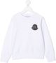 Moncler Enfant Sweater met logo-reliëf Wit - Thumbnail 1