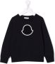 Moncler Enfant Sweater met logopatch Blauw - Thumbnail 1