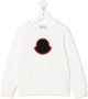 Moncler Enfant Sweater met logopatch Wit - Thumbnail 1