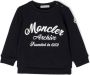 Moncler Enfant Sweater met logoprint Blauw - Thumbnail 1