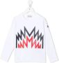 Moncler Enfant Sweater met logoprint Wit - Thumbnail 1