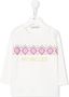 Moncler Enfant T-shirt met geborduurd logo Wit - Thumbnail 1