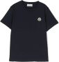 Moncler Enfant T-shirt met logopatch Blauw - Thumbnail 1