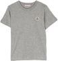 Moncler Enfant T-shirt met logopatch Grijs - Thumbnail 1