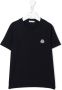 Moncler Enfant T-shirt met logoprint Blauw - Thumbnail 1