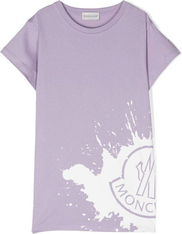 Moncler Enfant T-shirt met logoprint Veelkleurig