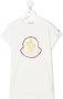 Moncler Enfant T-shirt met logoprint Wit - Thumbnail 1