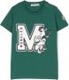 Moncler Enfant T-shirt met print Groen - Thumbnail 1
