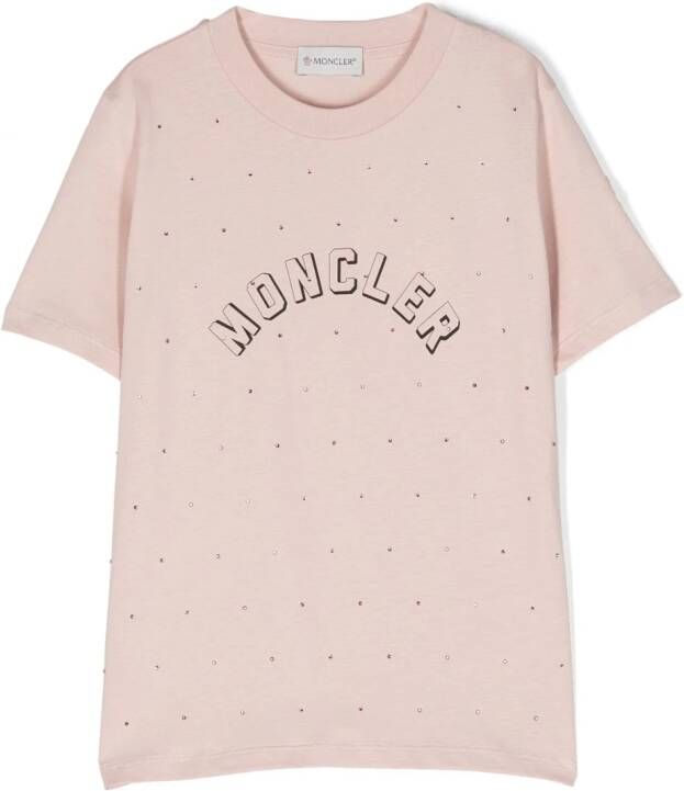 Moncler Enfant T-shirt met stippen Roze