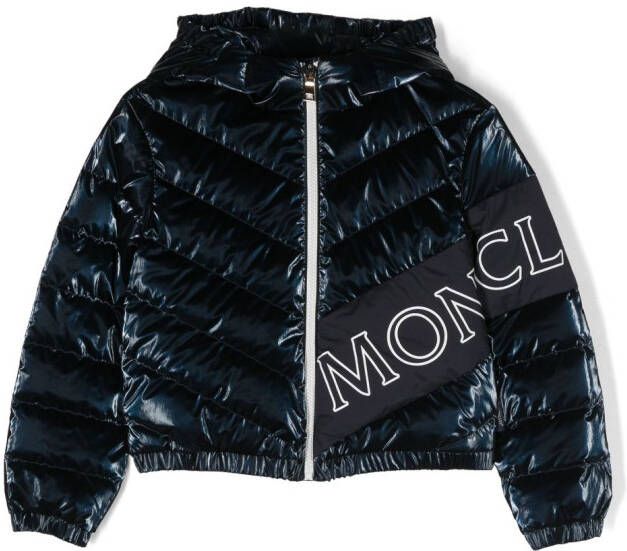 Moncler Enfant Gewatteerd jack Blauw